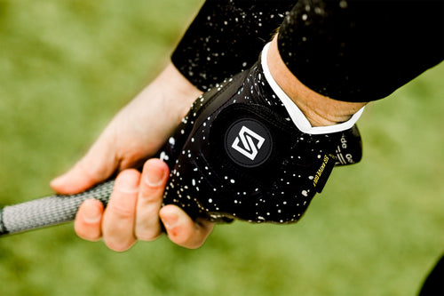 Black w/ White Drip Glove