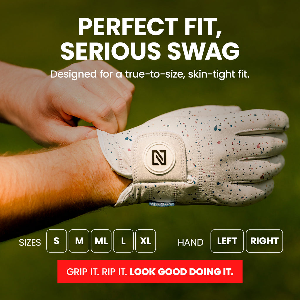 White w/ Black Drip Glove