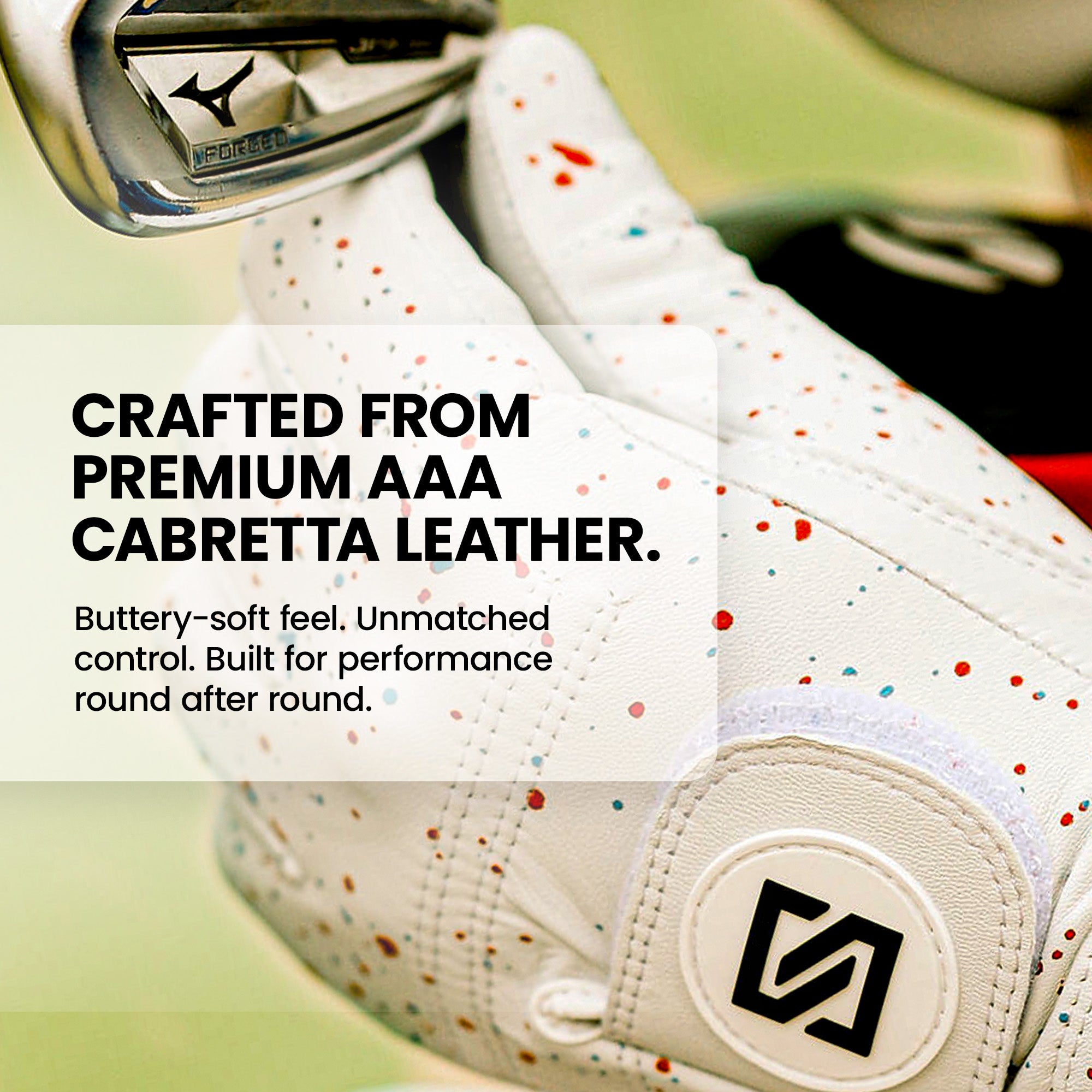 Black w/ White Drip Glove