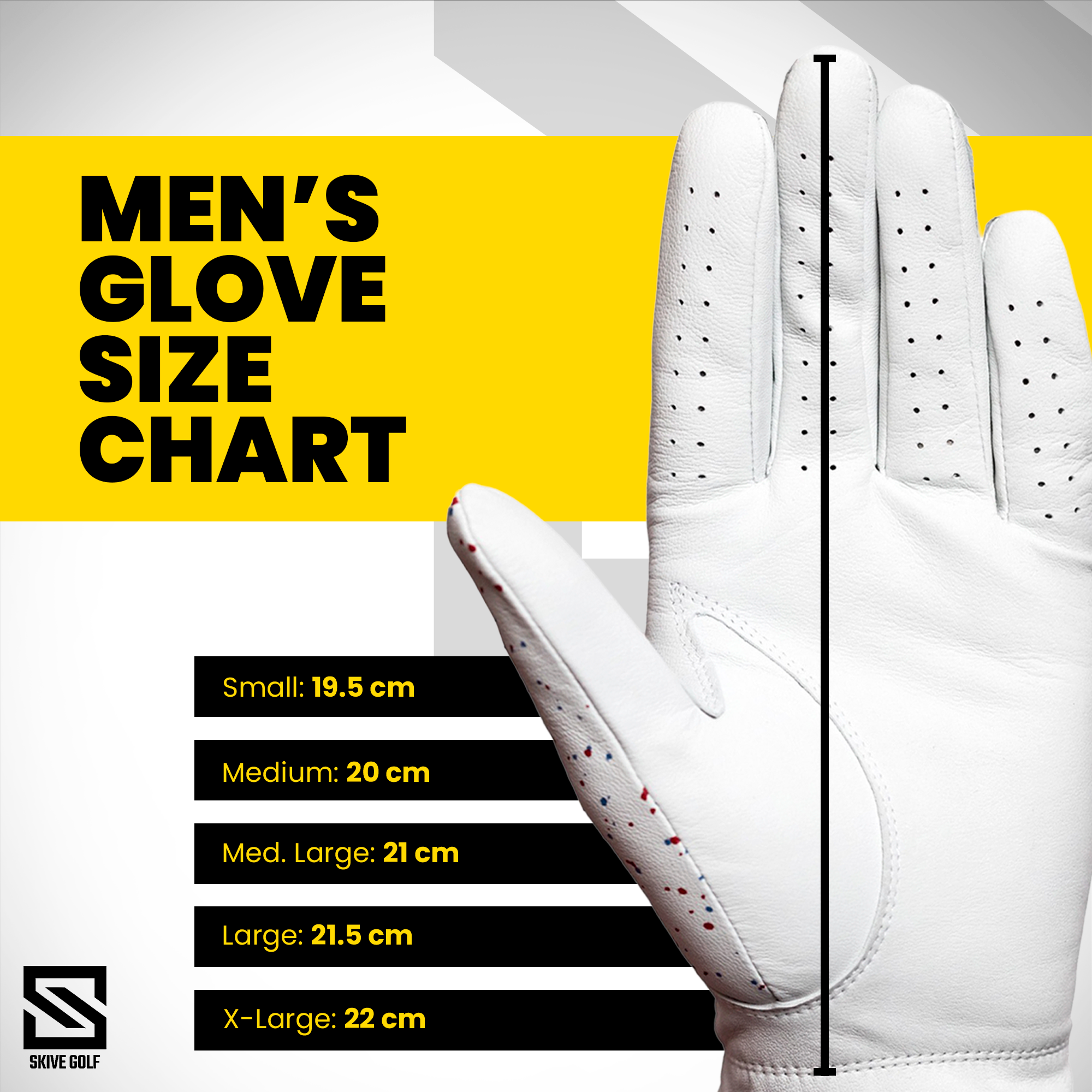 White w/ Black Drip Glove