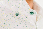 Green + Yellow Drip Polo