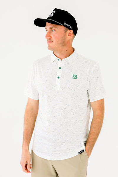 Green + Yellow Drip Polo
