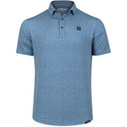 Blue w/ White Drip Polo