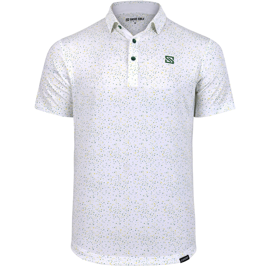 Green + Yellow Drip Polo