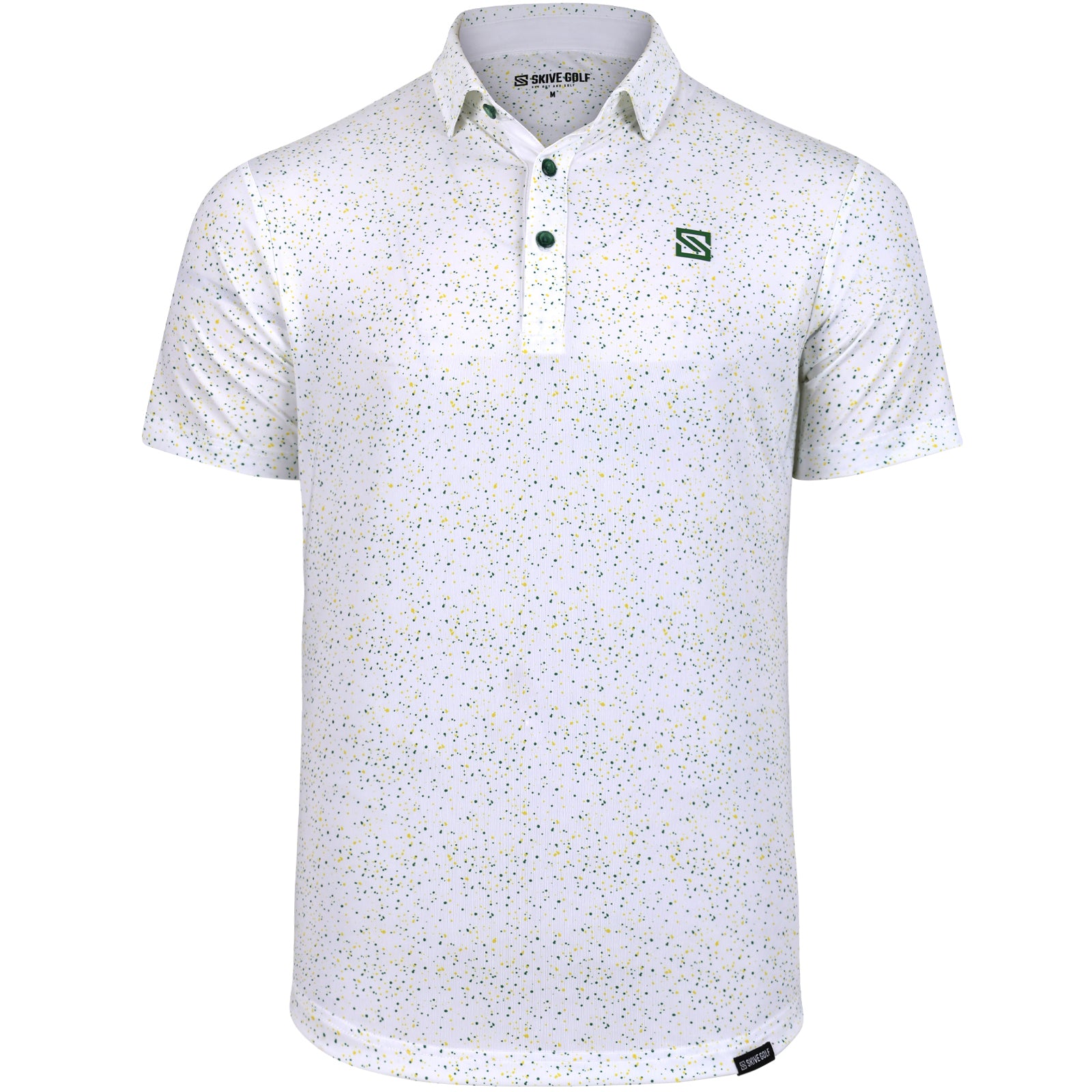 Green + Yellow Drip Polo