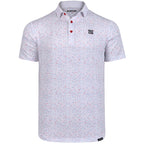 Red + Blue Drip Polo