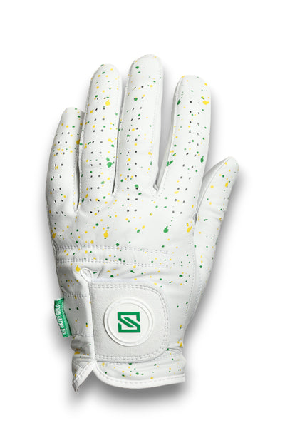 Green + Yellow Drip Glove