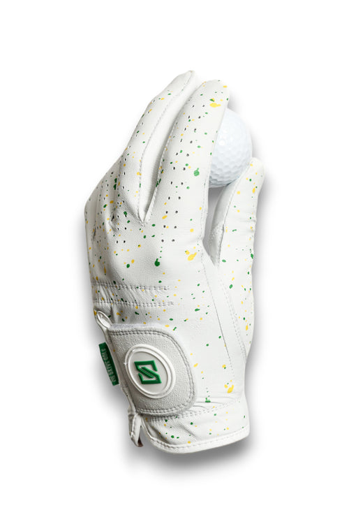 Green + Yellow Drip Glove