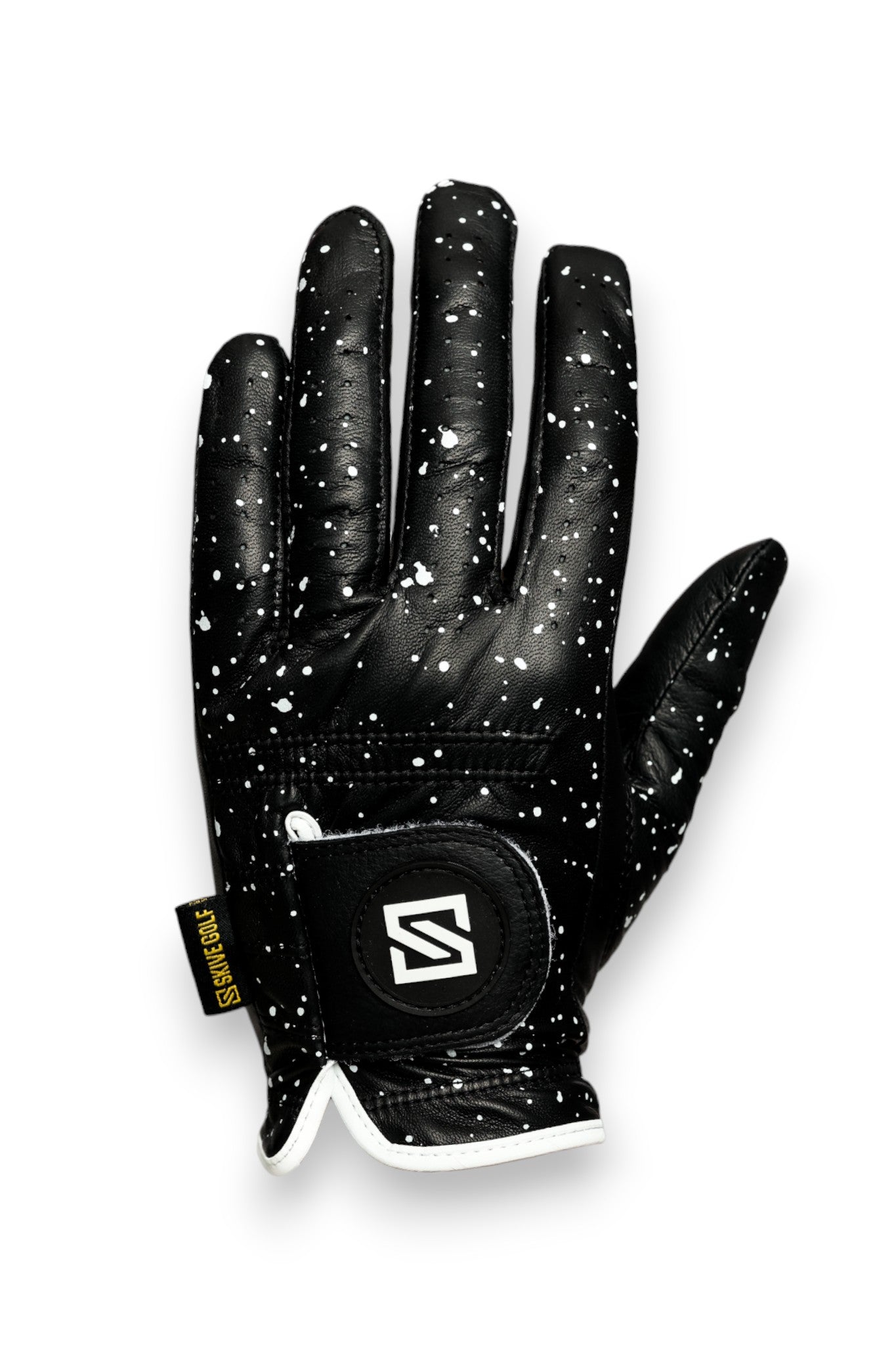 Black w/ White Drip Glove