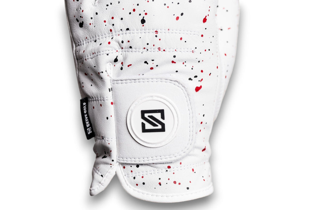 Black + Red Drip Glove