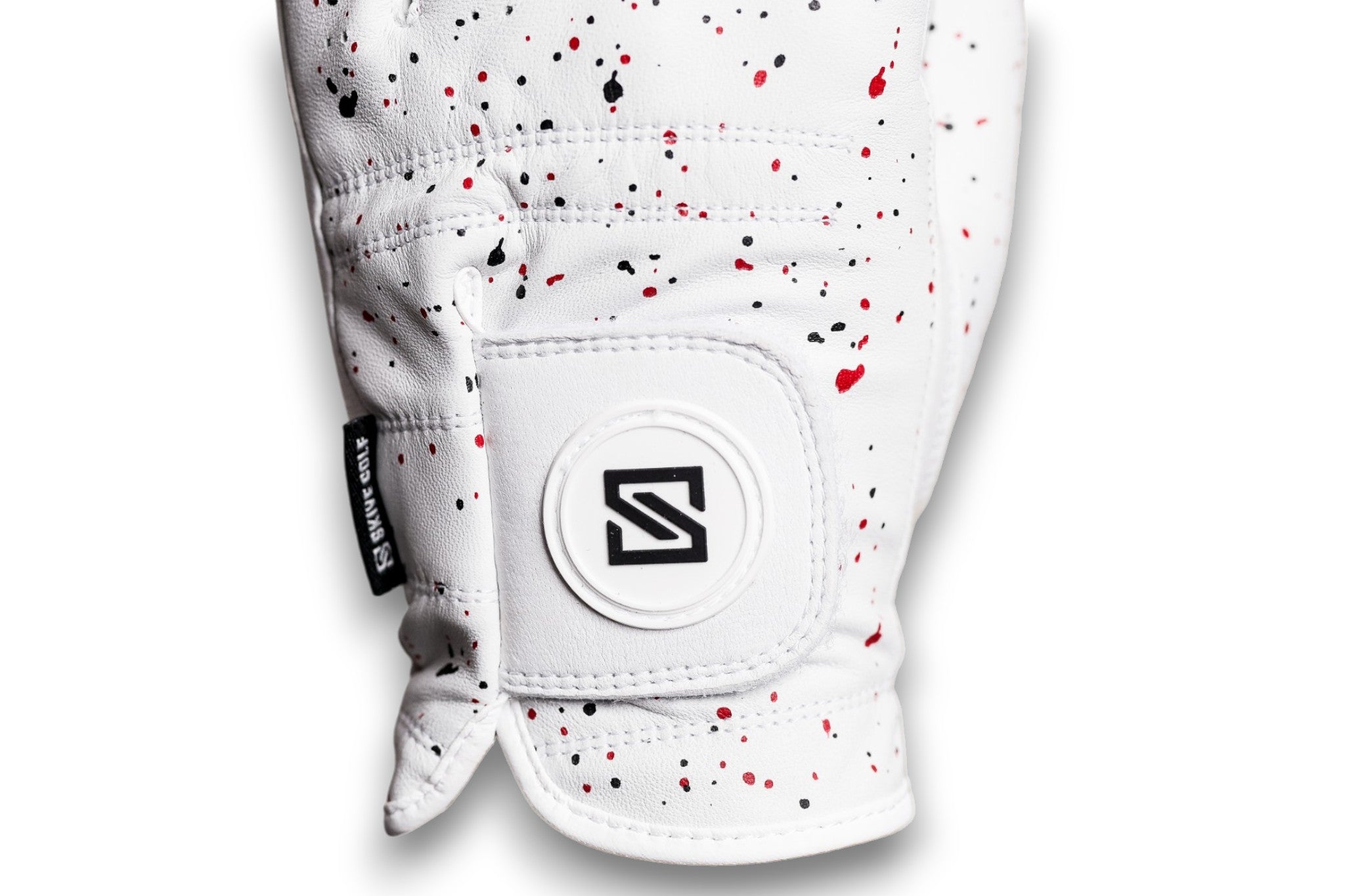 Black + Red Drip Glove