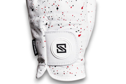 Black + Red Drip Glove