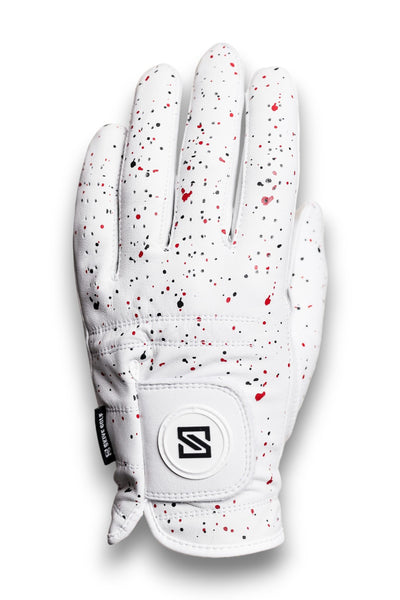 Black + Red Drip Glove