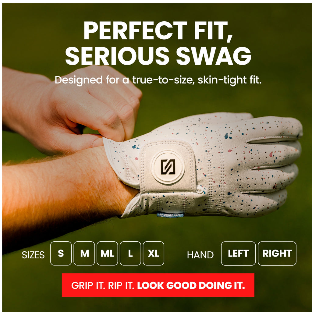 White w/ Black Drip Glove