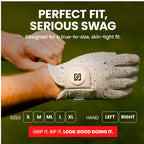 White w/ Black Drip Glove